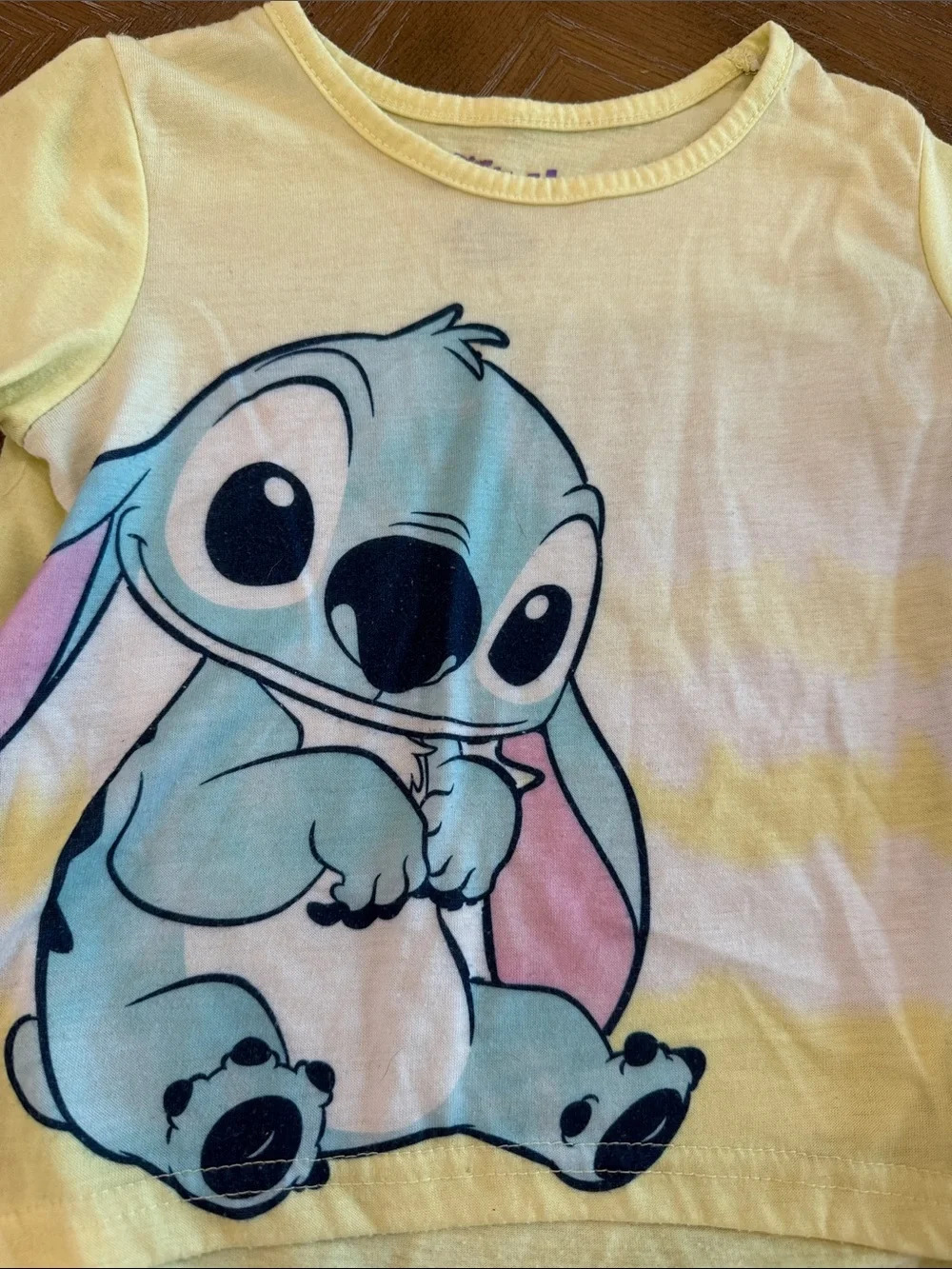 Disney Yellow & Blue Stitch Pajama Set